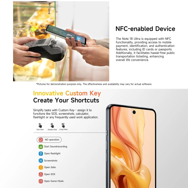 Ulefone Note 18 Ultra, Side Fingerprint, 6.78 inch Android 13 MediaTek Dimensity 720 5G MT6853 Octa Core 2.0GHz, NFC, Network: 5G Ulefone Note 18 Ultra, Side Fingerprint, 6.78 inch Android 13 MediaTek Dimensity 720 5G MT6853 Octa Core 2.0GHz, NFC, Network: 5G